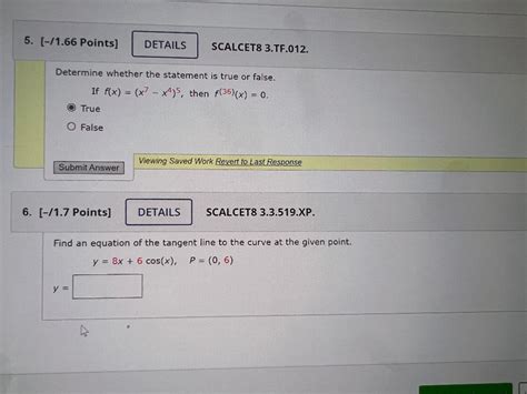 Solved Determine Whether The Statement Is True Or False If Chegg