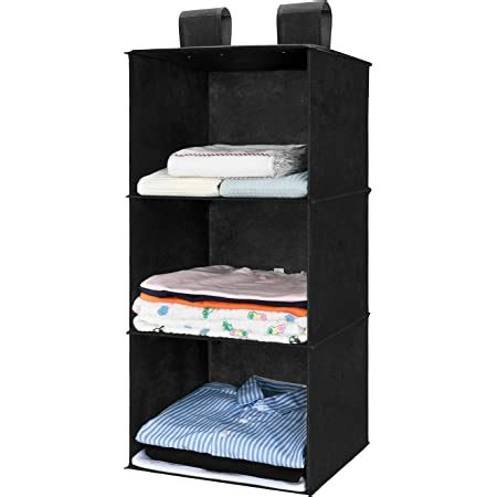 Maidmax Shelf Fabric Hanging Shelves Organiser Collapsible Wardrobe