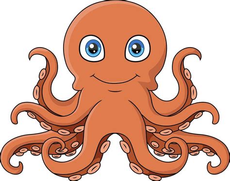 Cute octopus cartoon on white background 33295126 Vector Art at Vecteezy