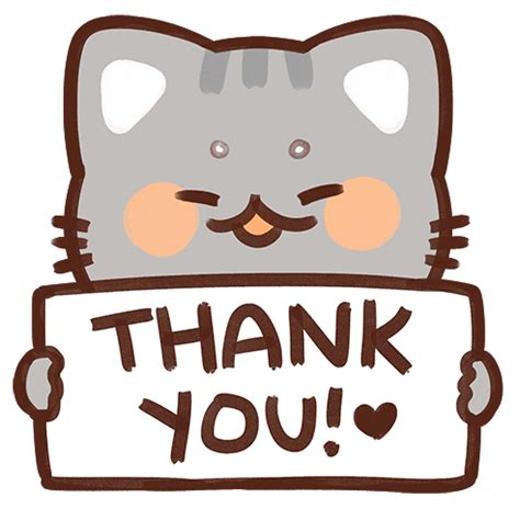 Cat Thanks Sticker by dazz for iOS & Android | GIPHY