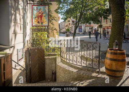 Zielona Gora Old Market The City Of Polish Wine Grunberg Stock Photo