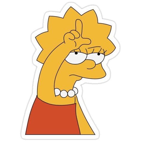 Lisa Simpson sticker | Etsy