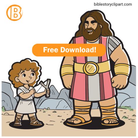 David And Goliath Clipart Bible Story Clipart