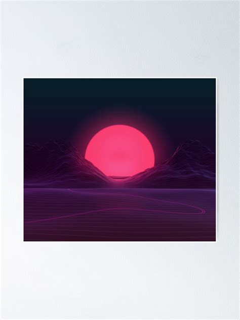 "Neon Sunset" Poster for Sale by AxiomDesign | Redbubble