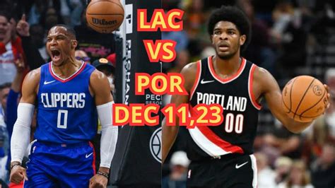 Los Angeles Clippers Vs Portland Trail Blazers Full Game Highlights Dec