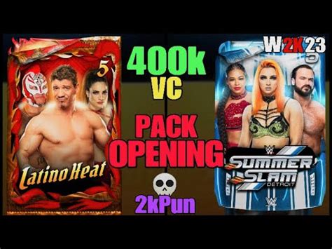 WWE 2K23 LATINO HEAT SUMMER SLAM 400k VC PACK OPENING MYFACTION