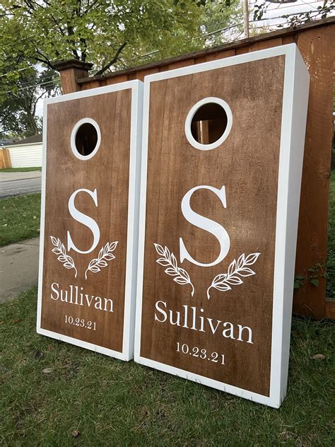 Wedding Themed Cornhole Board Set