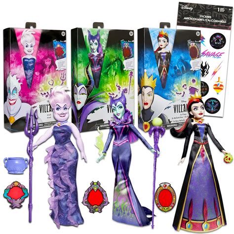 Disney Villains Dolls Set for Girls - Bundle with 3 Disney Villains ...