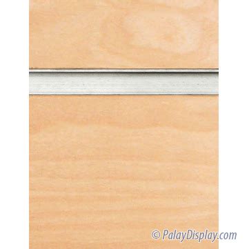 Birch Veneer Slatwall Panel With Aluminum Inserts Slatwall Panels