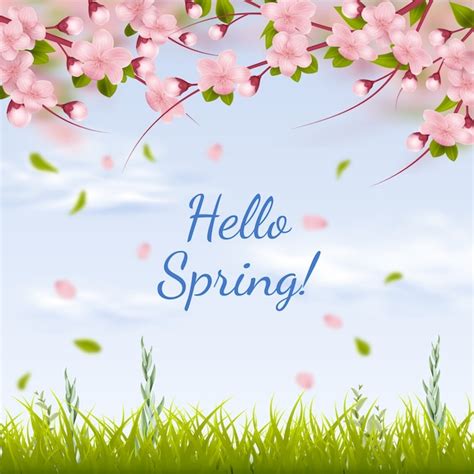 Free Vector Realistic Illustration For Spring Season