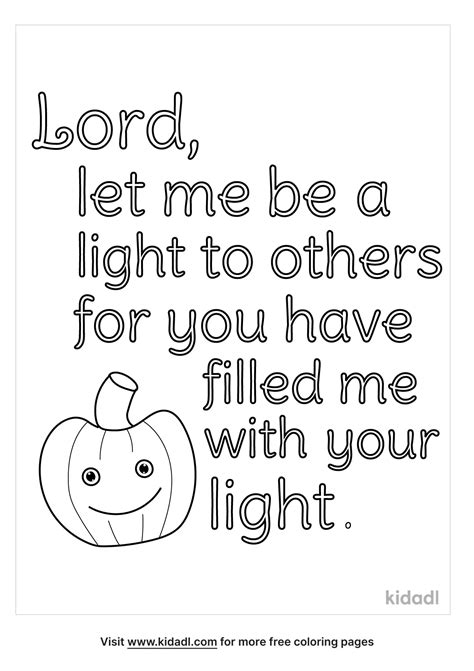 Free Pumpkin Prayer Coloring Page Coloring Page Printables Kidadl