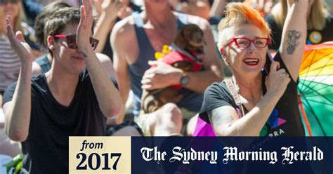 Canberra S Yes Voters Celebrate Same Sex Marriage Postal Vote Result In