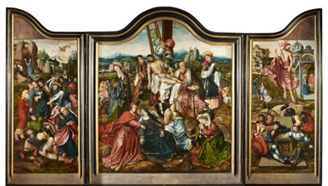 Triptych Of The Descent From The Cross The Resurrection The Betrayal