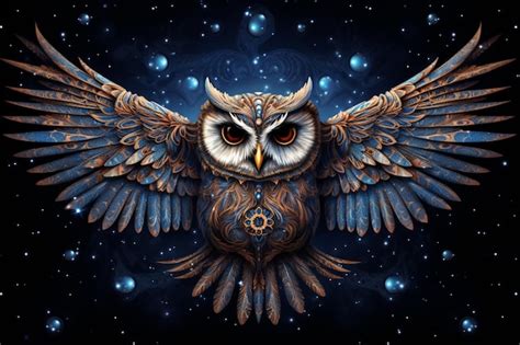 Premium AI Image | An detailed illustration of an mystical owl with ...