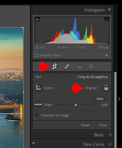 How To Rotate Crop In Lightroom Switching Between Landscape Portrait