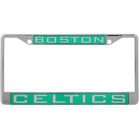 Boston Celtics WinCraft Laser Inlaid Metal License Plate Frame