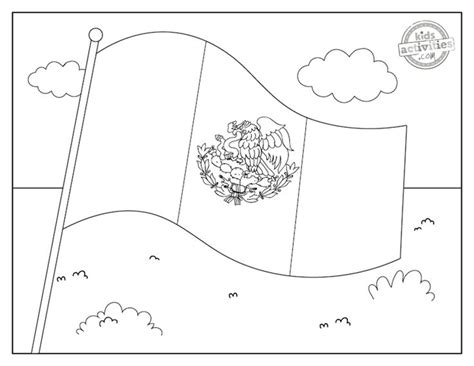 Festive Mexican Flag Coloring Pages