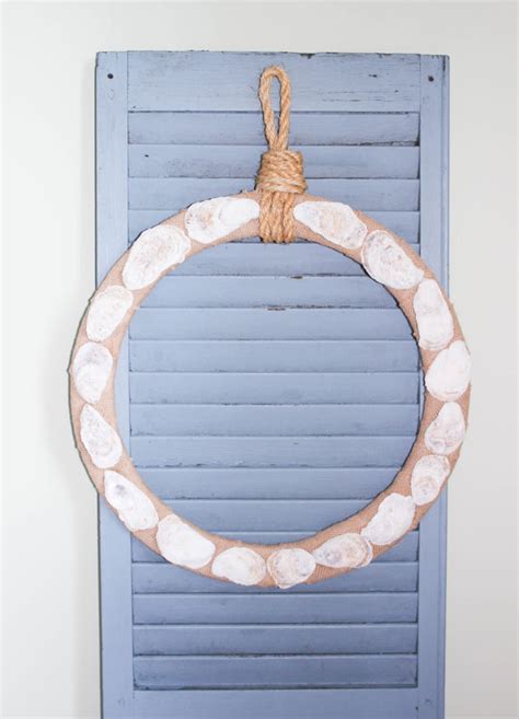 The Secret To Making DIY Oyster Shell Wreath