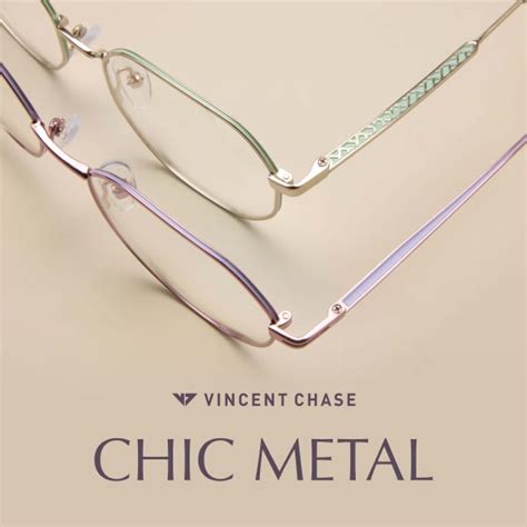 Buy Gold Pink Transparent Full Rim Cat Eye Vincent Chase Sleek Steel Vc