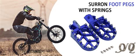 Amazon Jfg Racing Dirt Bike Foot Pegs With Springs Aluminum