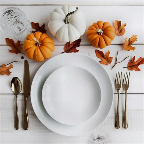 Premium AI Image | thanksgiving decor happy fall