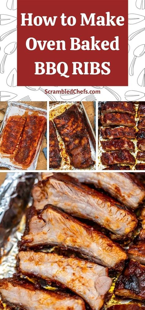 Tender Oven Baked BBQ Ribs That Fall Off The Bone Recipe Baked Bbq