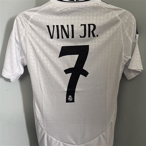 New 2025 Real Madrid Home Jersey Vini Jr 7 Regular Depop