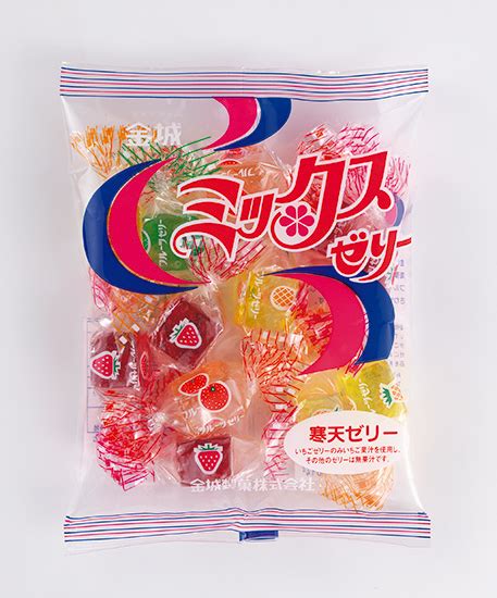 伝統の味 寒天ゼリー｜【フルーツの彩り】金城製菓ネット通販【ミックスゼリー】