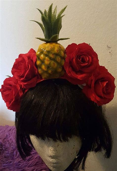 Pineapple Pineapple crown Faux fruit Rose crown Floral