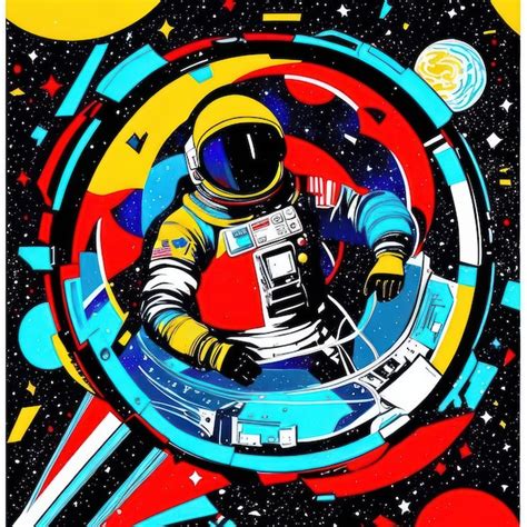 Una Ilustraci N De Un Astronauta En Un Traje Espacial Foto Premium