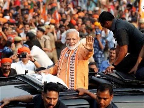 Photo Gallery PM Narendra Modi S Mega Roadshow In Varanasi Ahead Of