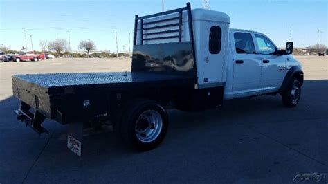 2016 Dodge Ram 5500 4wd Crew Cab Sleeper Flatbed Hotshot Hauler 6 7l Diesel 3c7wrnflxgg193698