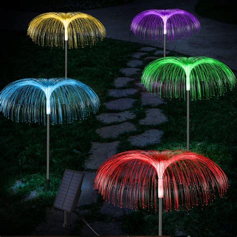 FORMIZON Luz Solar de Jardín 5 Piezas Impermeables LED Medusas Luces