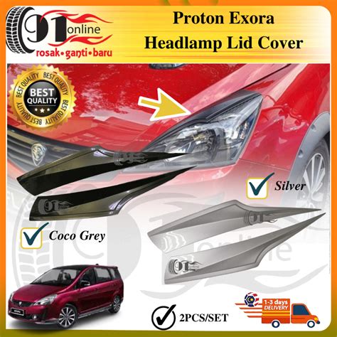 Proton Exora Headlamp Eyelid Cover Shopee Malaysia