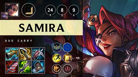 Samira ADC Vs Fiora Quadra Kill Legendary EUW Challenger Patch 14