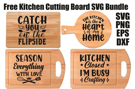 Kitchen Cutting Board Quotes Svg Bundle Graphic By Almamun2248