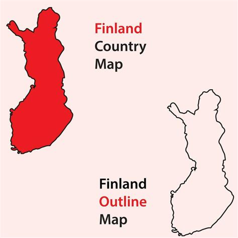 finland Country map vector 25851089 Vector Art at Vecteezy