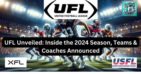 Ufl Unveiled Inside The 2024 Season Teams And Coaches Announced