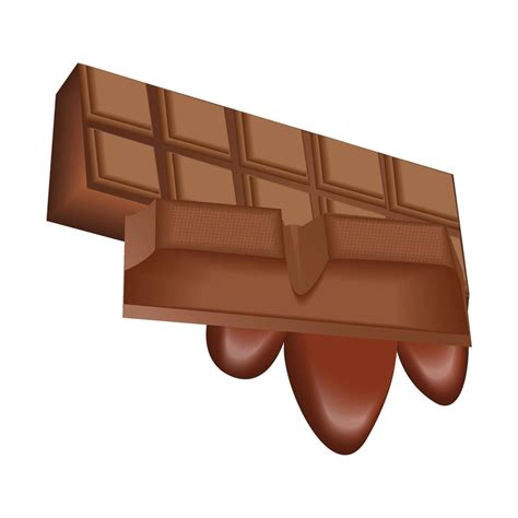 Chocolate Bars And Melted Chocolate 11962573 Vector Art At Vecteezy