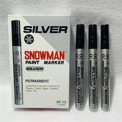 Spidol Snowman Silver Marker