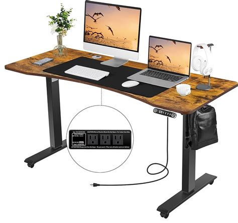 Fezibo Triple Motor L Shaped Electric Standing Desk Off