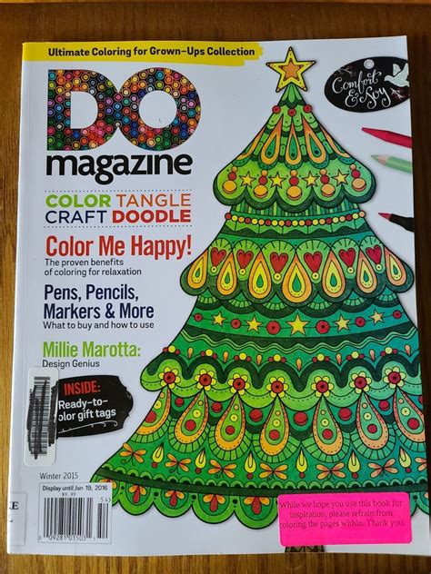 Adult Coloring Do Magazine Vol 1 Issue 2 Color Craft Projects T