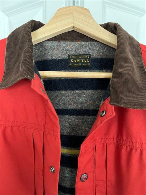 Kapital Red Blanket Lined Trucker Jacket Grailed