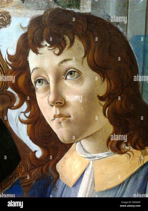 Botticelli Madonna and Child (detail) 03 Stock Photo - Alamy