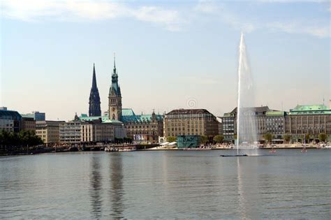 Fountain. At Alster lake, Hamburg, Germany , #affiliate, #Alster, # ...