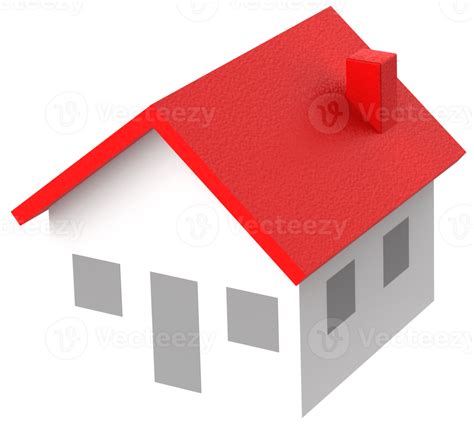 house icon isolated on transparent background. 3D Illustration ...