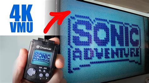 Macro Video Of A Dreamcast VMU In Action Sonic Adventure And Much