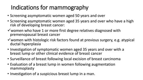 Approach To A Breast Lesion Mammography And Ultrasonography Pptx