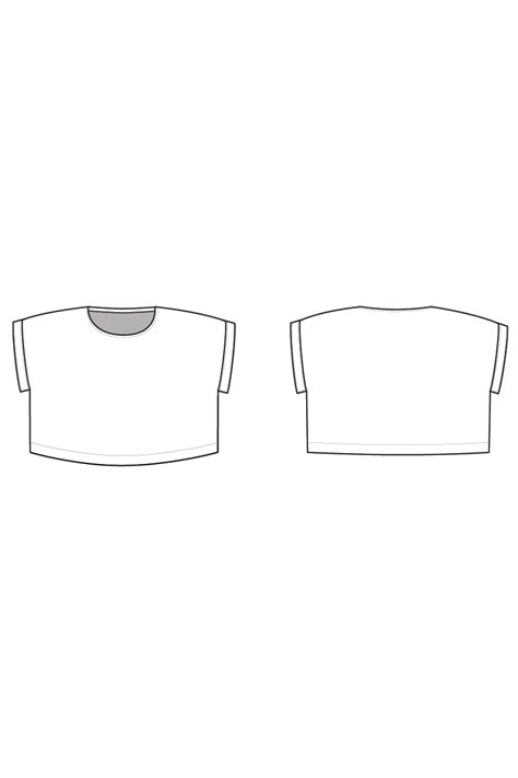 Bo Woven T Shirt Pdf Sewing Pattern Instant Download