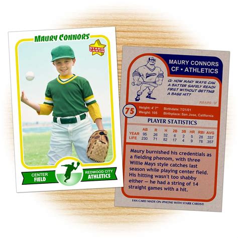 Custom Baseball Cards Template